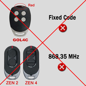 Transmisor de radio para control remoto de garaje DITEC Entrematic ZEN2 ZEN4 ZEN2W ZEN4W 433.92MHz Código variable DITEC GOL4 BI - Product Image 3