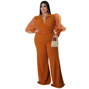 Combinaison courte décontractée pour femme, respirante, écologique, avec cordon de serrage à la taille, légère, confortable, en polyester/coton, une pièce - Product Image 2