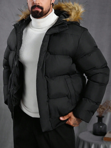 New High Quality OEM Customized Printed Padded Bubble Warm Winter Men <b>Coats</b> Puffer Jacket 2026 <b>Heated</b> Men winter jacket - Product Image 3