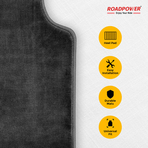 Alfombrillas Universales para Auto ROADPOWER (RP-MAT-130), Color Negro Premium, Resistentes, Impermeables y Fáciles de Limpiar - Product Image 5