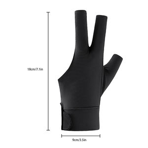 Billiard Snooker Glove 3 Finger Pool Glove For Left Hand Durable Stitched Snooker Cue Sport Glove Popular Sizes Color Available - Product Image 4