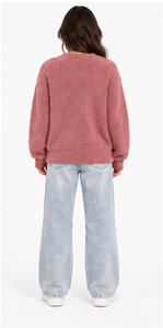 Pull en mohair surdimensionné personnalisé unisexe, en laine brossée, col rond, rayé, tricoté à la main, automne-hiver, OEM ODM - Product Image 6
