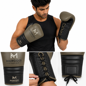 Guantes de Boxeo con Cordones Hechos a Medida, Guantes de Entrenamiento Premium Transpirables con Soporte para Muñeca, OEM ODM, Pedidos al por Mayor Disponibles - Product Image 4