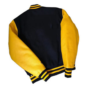 Vestes universitaires de baseball en laine 100% de qualité supérieure pour l'hiver, personnalisables avec couleurs et logos sur mesure, écologiques, vente en gros - Product Image 2