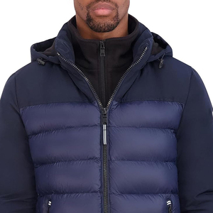 2026 Pakistan High Quality <b>Hooded</b> Canvas Lightweight <b>Puffer</b> <b>Jackets</b> for Men Custom Design Winter Breathable <b>Waterproof</b> - Product Image 4