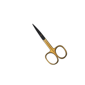 Tijeras para Cutículas de Acero Inoxidable Curvadas de Excelente Calidad al por Mayor, con Mitad Chapada en Oro y Mitad Recubierta de Titanio, para Manicura y Pedicura - Product Image 2