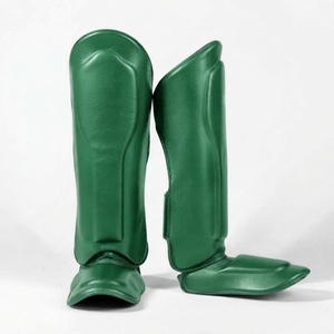 HAMSUB INDUSTRY <b>Green</b> PU Leather Shin Guard <b>Lace</b> Closure Carbon Steel Frame Foldable Design for Universal Professional - Product Image 5