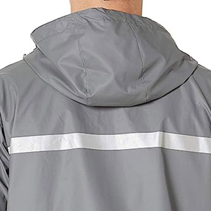 100% Waterproof Canvas <b>Men's</b> <b>Rain</b> <b>Jacket</b> Stand Collar Breathable Windproof Wholesale OEM Service Customized Sale - Product Image 4