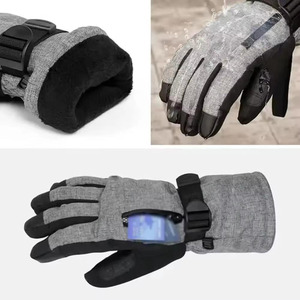 Guantes de Esquí de Invierno de Color Sólido de Alta Calidad, Nuevo Estilo, de Cuero, Calefactables, Impermeables, de Dedo Completo, Ligeros, con el Mejor Agarre - Product Image 6