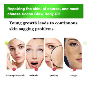 DR.DAVEY Cocoa Glow Gel Huile Corporel Éclaircissant 100% Beurre de Cacao Pur Hydratation Profonde 48H 200ml pour Femme - Product Image 3