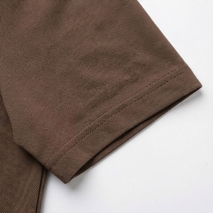 Polo à manches courtes pour homme, couleur unie, tissu Oxford tissé décontracté, coupe classique, design boutonné - Product Image 6