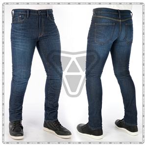 กางเกงยีนส์ปั่นจักรยานสำหรับผู้ชายกางเกงยีนส์สำหรับใส่เล่นกีฬาดีไซน์ตามสั่งมีคุณสมบัติป้องกันอุปกรณ์มอเตอร์ไซค์ไซส์ใหญ่พิเศษได้รับการรับรอง CE - Product Image 3