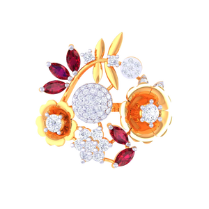 Bague Statement Bouquet Exquis, Collection Jardin, Orné de Pierres, Style Romantique - Product Image 4