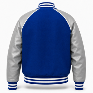 Custom Varsity <b>Jacket</b> Wool Body Genuine Leather Sleeves <b>Mens</b> Letterman Bomber Wholesale Manufacturer Embroidered - Product Image 2