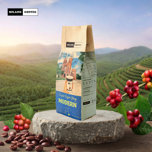 Café Milano Clásico Tradicional Moderno 250g Arábica Tostado Oscuro en Bolsa - Product Image 5