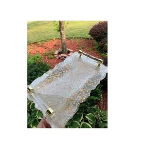 Plateau en résine époxy sur mesure, prix avantageux, plateau de service pour fruits, meilleur prix, vente en gros directe d'usine - Product Image 3