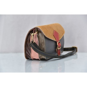 Recycled Colored Leather <b>Bag</b> Animal Print <b>Hippie</b> Crossbody Purse For Women Shoulder Ethnic <b>Bag</b> Handmade Indian <b>Bag</b> Gift For Her - Product Image 5
