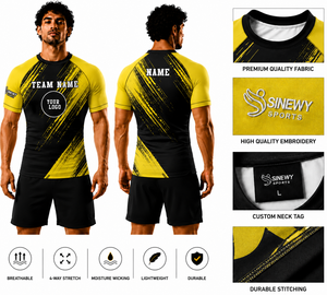 Camiseta de Compresión de Diseño Personalizado, Manga Corta, para Hombre, Boxeo, Grappling, No Gi, MMA, BJJ, Rashguard, 100% Poliéster, Transpirable, de Secado Rápido - Product Image 1