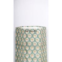 ART&ART Couverture rectangulaire à enroulement, faite main, écologique, à motifs géométriques, imprimée numériquement, 100% coton, avec logo personnalisé, à ouverture supérieure