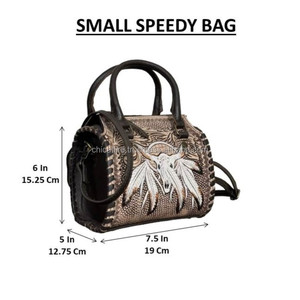 Premium <b>Tooled</b> Leather Western Speedy Duffel Bags Longhorn Designer Travel Handbag <b>Small</b> overnight Cowgirl Style Tote For Unisex - Product Image 2