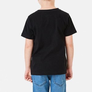 Camiseta Negra de Manga Corta con Cuello Redondo, Informal, para Niños, Adolescentes, Camisetas de Verano de Secado Rápido - Product Image 2