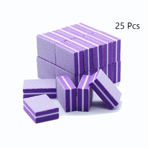 10 Limas de Uñas Desechables de Color Morado, Doble Cara, Grano 100, Bloque de Esponja para Pulir, Material de Esmeril, Duraderas para el Cuidado de las Uñas - Product Image 2