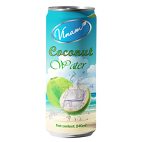 Eau de coco pétillante YOOH RTD 320ml en conserve, usine OEM/ODM du Vietnam, meilleur prix, eau potable, 30-35% de jus