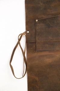 Chef <b>Barista</b> Durable Workwear Bulk Supplier Competitive Price Factory Direct Leather <b>Apron</b> for Restaurant LPN-0274 - Product Image 6