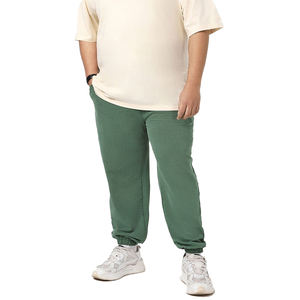 Pantalones deportivos holgados de algodón con logotipo personalizado, estilo francés, lavados con ácido, talla grande, con puños elásticos, unisex. - Product Image 2