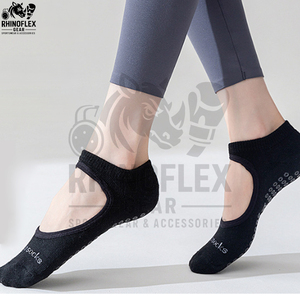 Yoga <b>Grip</b> <b>Socks</b> For Men Made In Pakistan High Quality Custom Bare Anti-slip Gym Fitness Yoga Womens Strappy Siren <b>Grip</b> <b>Socks</b> - Product Image 3