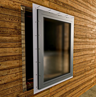 Ventanas de Doble Acristalamiento de Estilo Moderno Más Vendidas, Ventana Abatible de PVC para el Hogar