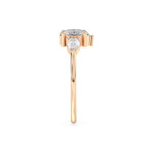 Anillo REYES de Oro Sólido de 14K con Corte Ovalado y Moissanita de 1.08 Quilates, Anillo de Lujo con Múltiples Piedras, Regalo de Aniversario de Bodas, Joyería Fina - Product Image 5