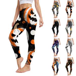 Leggings Bohemios de Cintura Alta con Estampado Paisley, Control de Abdomen, Tejido Elástico de Spandex, Pantalones de Yoga para Mujer - Product Image 5