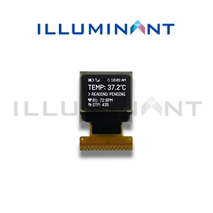 Pantalla PMOLED Iluminante Mono de 0.66 Pulgadas, Blanca/Azul, 64x48, 18.46x29.60x1.45, Brillo de 100 cd/m2, 8 bits, 68XX/80XX, Paralelo, 4 Cables, SPI, Conector FPC - Product Image 3