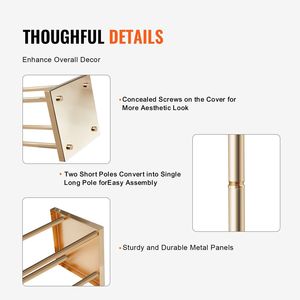 Set di 4 Supporti per Fiori da Matrimonio in Metallo Dorato, Altezza 60 cm, Vasi Geometrici per Centrotavola, Decorazioni da Tavolo - Product Image 4