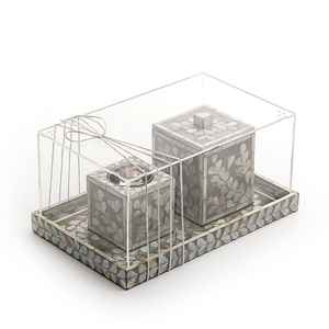 Achetez un porte-encens en résine et métal imitation nacre, brûleur d'encens Bakhoor tendance à prix avantageux, design moderne. - Product Image 4