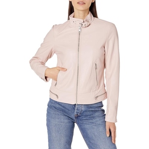 High quality PU leather <b>jacket</b> for women modern biker fashion premium leather stylish casual winter outerwear - Product Image 5