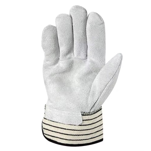 Gants de travail de sécurité imperméables en cuir de vachette pleine fleur pour la construction industrielle et le jardinage - Product Image 3