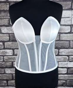 Vintage Women's Overbust Corset Tops Sexy Shapewear Breathable Eco-Friendly Leather for Plus Sizes <b>Tummy</b> <b>Control</b> Medium <b>Control</b> - Product Image 1