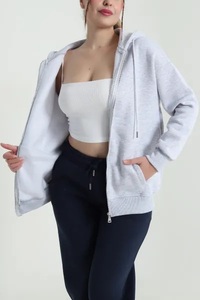 <b>Pink</b> Only <b>Women's</b> Plus Size Embroidered <b>Hoodie</b> Full Sleeve Solid Color Double Zipper Casual Winter/Autumn Wear - Product Image 3