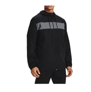 Men's Windproof Hooded Racer <b>Jacket</b> Color Blocked <b>Zipper</b> Closure Casual Autumn Wear 100 Polyester Regular Fleece Lining Fit - Product Image 3