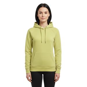 Sudadera con capucha para mujer, corte ajustado, color verde lima, 350GSM, 100% algodón, forro polar, de lujo, alta calidad, sudadera completa - Product Image 1