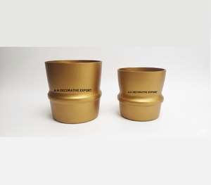 Pots à fleurs ronds en aluminium durables et écologiques pour la décoration intérieure et extérieure de luxe et l'aménagement de jardins modernes - Product Image 6