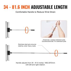 Set Professionale di Lame per Stuccatura in Acciaio Inossidabile 7/10/14/16/24 Lame + 34 Manico di Prolunga 81.6 per Intonaco - Product Image 4