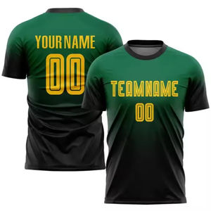 Personaliza Camisetas de Fútbol para Hombre en Amarillo y Verde, Uniformes de Fútbol, Camiseta Sublimada Transpirable - Product Image 3