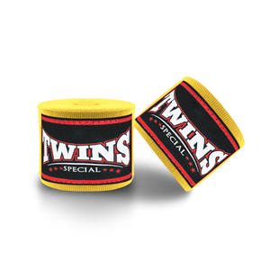 Vendas de Muñeca Personalizadas Transpirables de la Mejor Calidad, Novedad, Superventas, Twins Blancas de Boxeo, de Poliéster Elástico para Entrenamiento en Gimnasio - Product Image 3