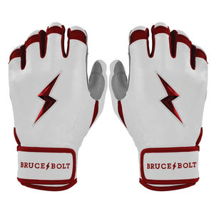 ถุงมือตีเบสบอลหนังแท้รุ่น Max Clark Signature Series Bruce Bolt แบบข้อมือสั้น ปิดด้วยแถบตีนตุ๊กแก คุณภาพสูง ปรับแต่งได้หลากหลาย - Product Image 1