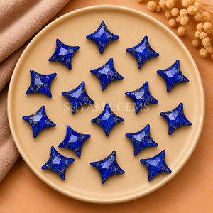 Cuentas de Piedra Preciosa de Lapislázuli de 15 mm, Forma de Estrella Ninja, Cuentas Sueltas Geométricas para Hacer Joyas, Abalorios para Manualidades - Product Image 5