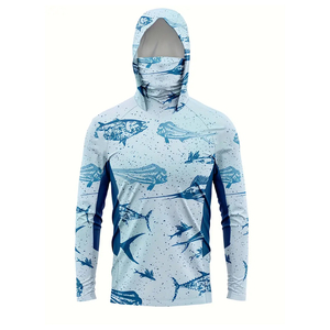 Vêtements de pêche personnalisés avec logo, légers, respirants, à manches longues, anti-UV, séchage rapide, protection solaire UPF50 - Product Image 5