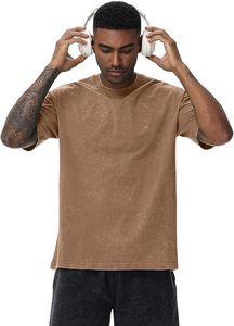 <b>Mens</b> Slim Fit Heavyweight Cotton <b>Silk</b> Screen Printed Eco-Friendly Breathable Streetwear T-<b>Shirt</b> Manufacturer Wholesale Custom - Product Image 5
